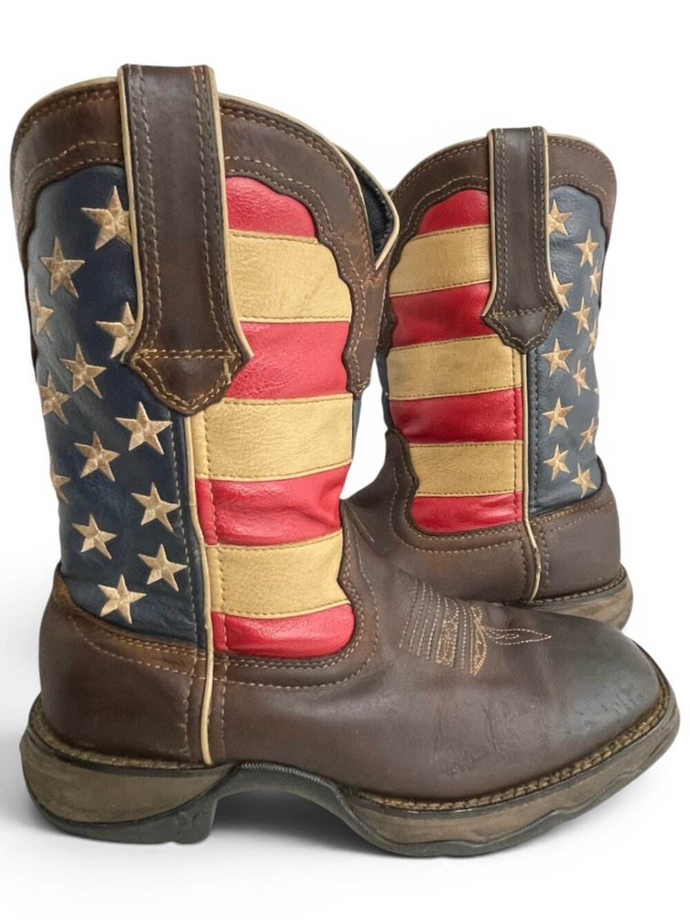 Durango Lady Rebel Flag Cowgirl Western USA American Flag Boots Women’s 6.5 M